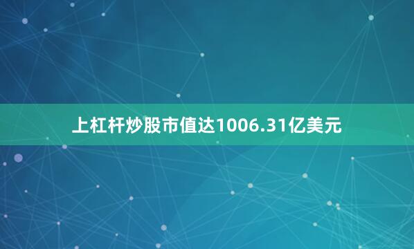 上杠杆炒股市值达1006.31亿美元